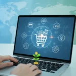 عمل متجر الكترونى